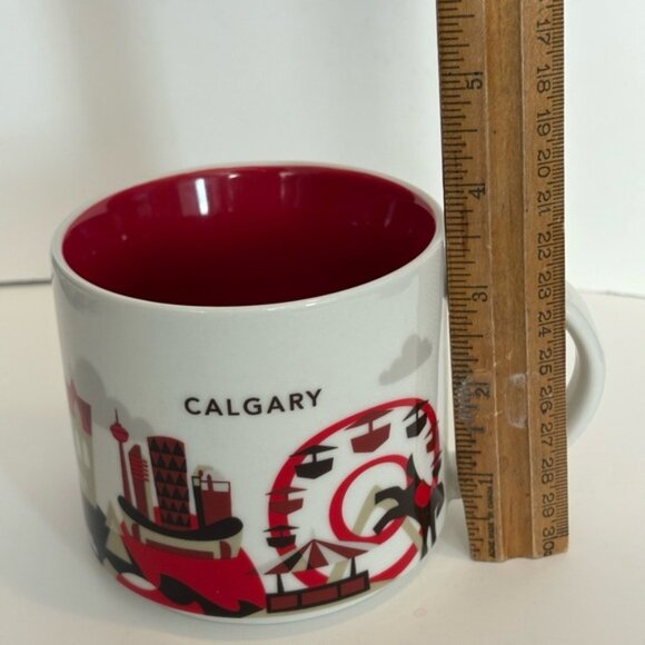 STARBUCKS 2012 Calgary, Canada Coffee 14oz Mug Cup You Are Here Series NEW - Picture 12 of 14